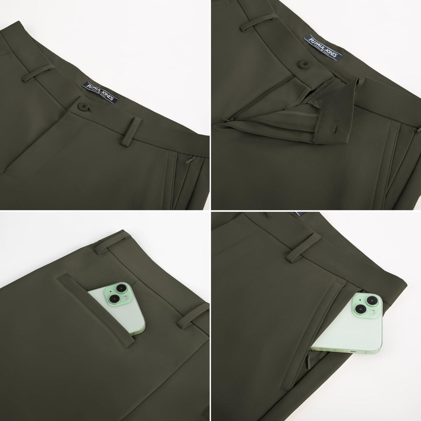 Pantalon poches zippées PJ PAUL JONES - Boutique ÉclatsChic