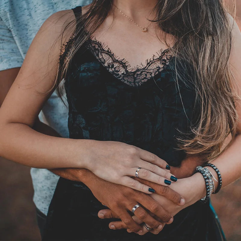 Bague pour couples Vnox en acier inoxydable - Boutique ÉclatsChic