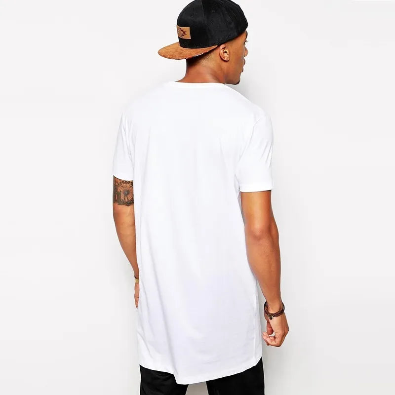 T-shirt long manches courtes style hip-hop - Boutique ÉclatsChic
