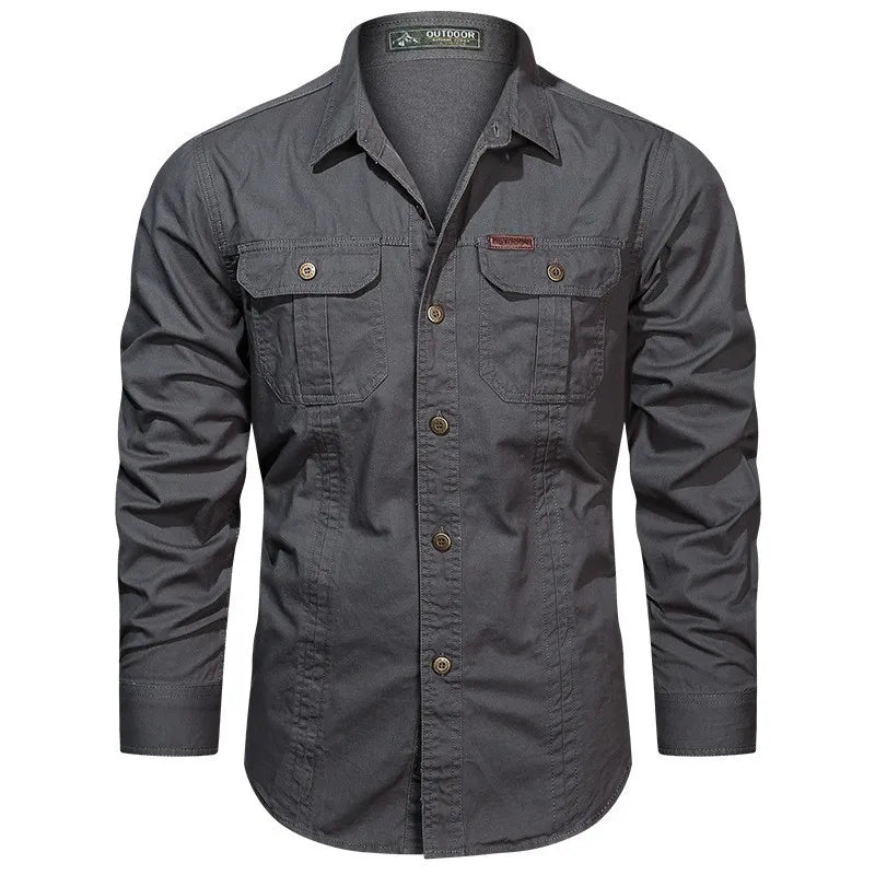Chemise cargo printemps automne - Boutique ÉclatsChic
